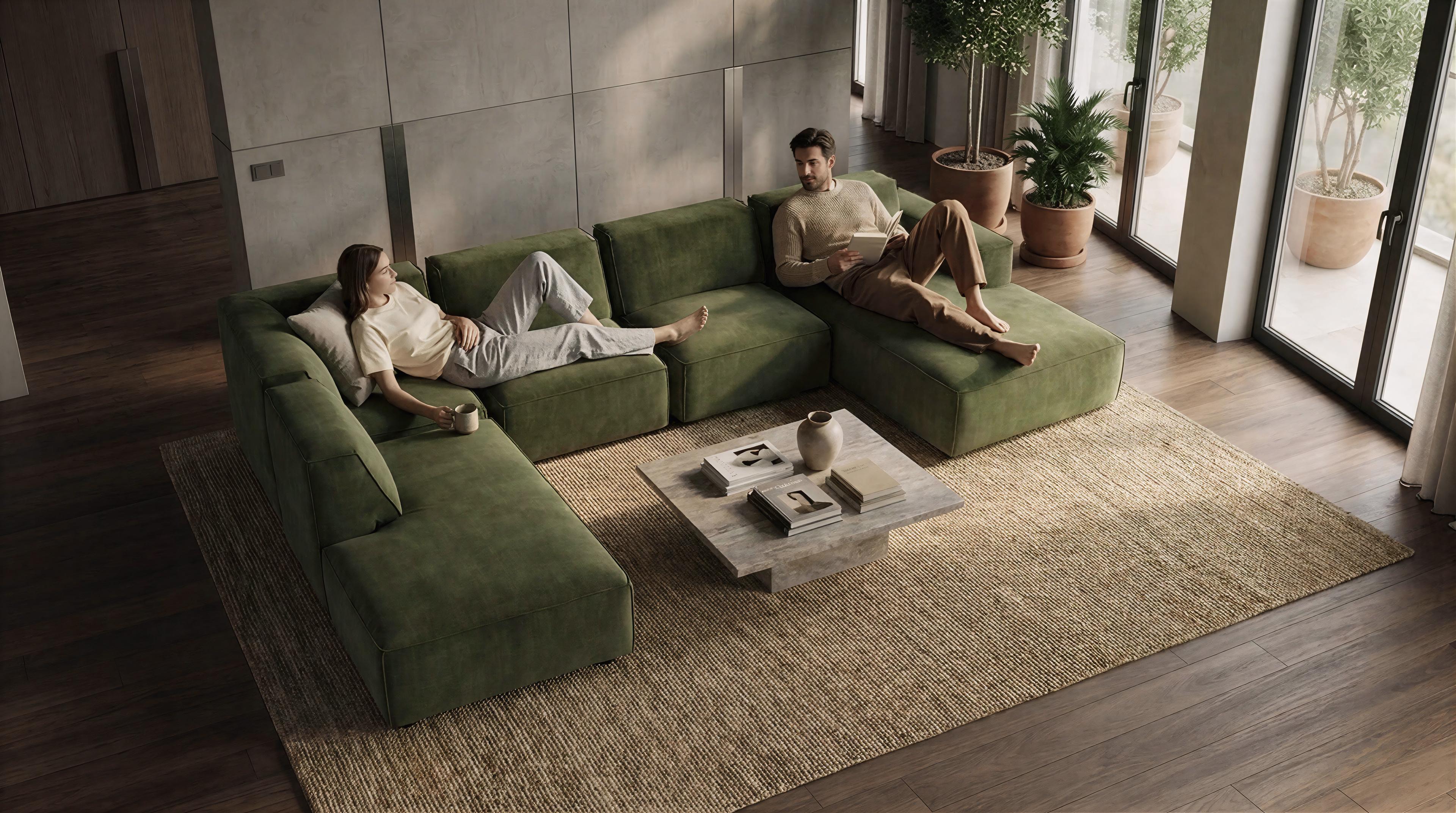 Canapea Verso, verde inchis  4